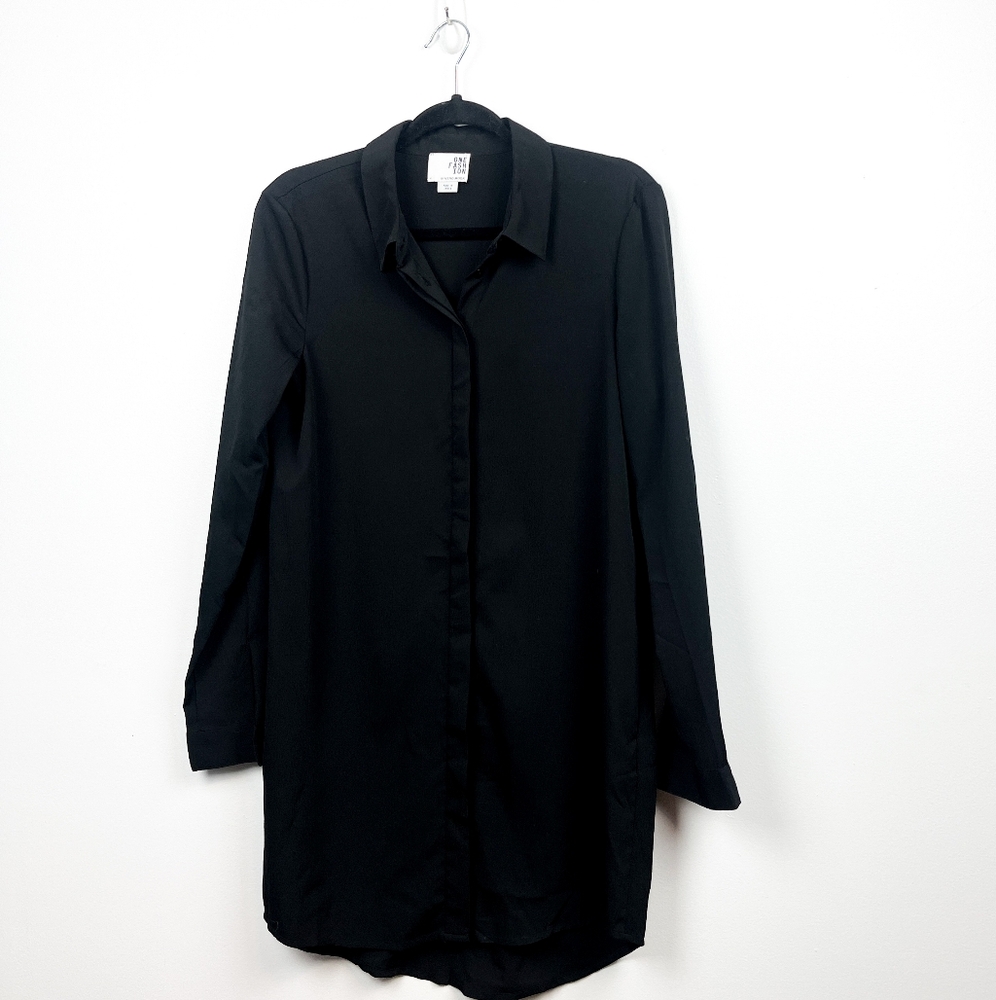 Vero Moda Long Sleeve Sheer Black Long Blouse